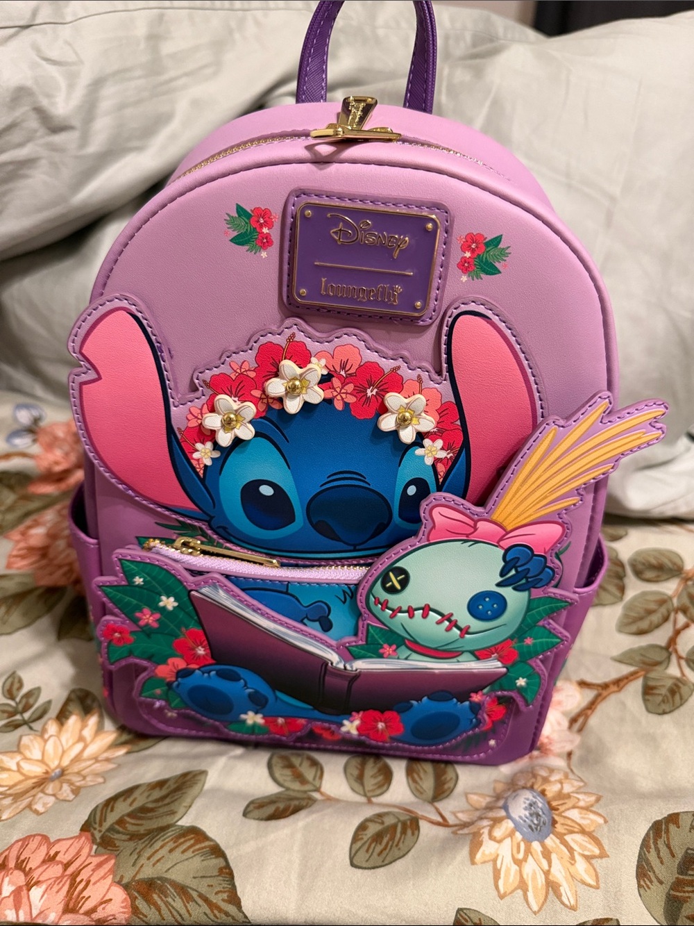 Loungefly Lavender & Purple Lilo & Stitch Mini Backpack